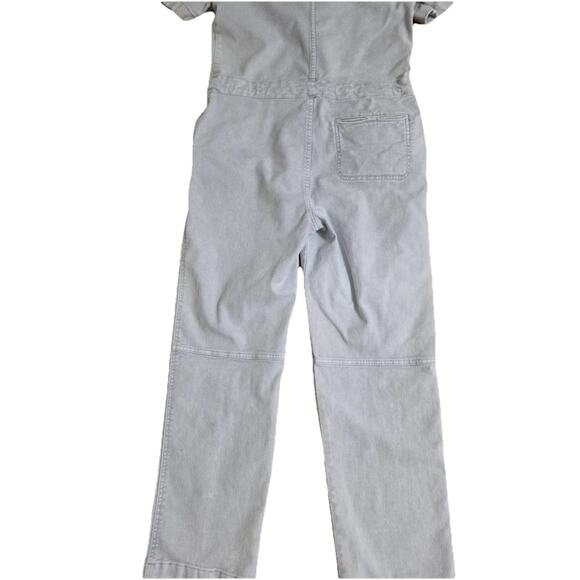 Faherty Blythe Denim Jumpsuit Organic Cotton Jean Romper Light Wash S A001619 - Picture 13 of 15